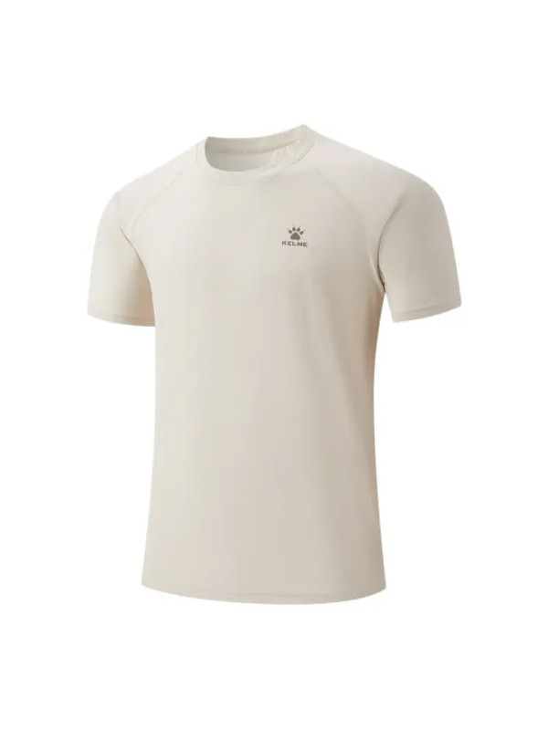Футболка KELME Crew Neck Short-sleeved T-shirt Beige