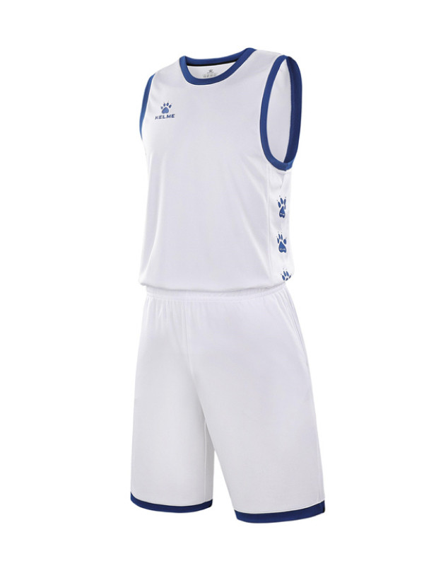 Детская баскетбольная форма KELME Children's Basketball Uniform (White/Blue)
