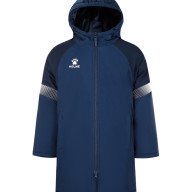 Детская куртка KELME Children's Hooded Long Cotton Jacket Dark Blue - Детская куртка KELME Children's Hooded Long Cotton Jacket Dark Blue