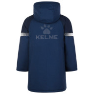 Детская куртка KELME Children's Hooded Long Cotton Jacket Dark Blue - Детская куртка KELME Children's Hooded Long Cotton Jacket Dark Blue