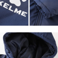 Детская куртка KELME Children's Hooded Long Cotton Jacket Dark Blue - Детская куртка KELME Children's Hooded Long Cotton Jacket Dark Blue