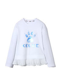 Детский свитшот KELME Girl's Round Neck Sweater White