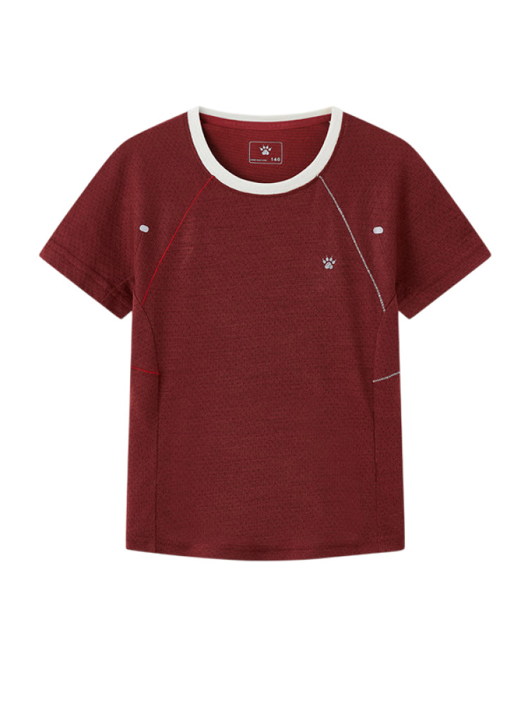 Детская футболка KELME Crew Neck Short-sleeved T-shirt Burgundy