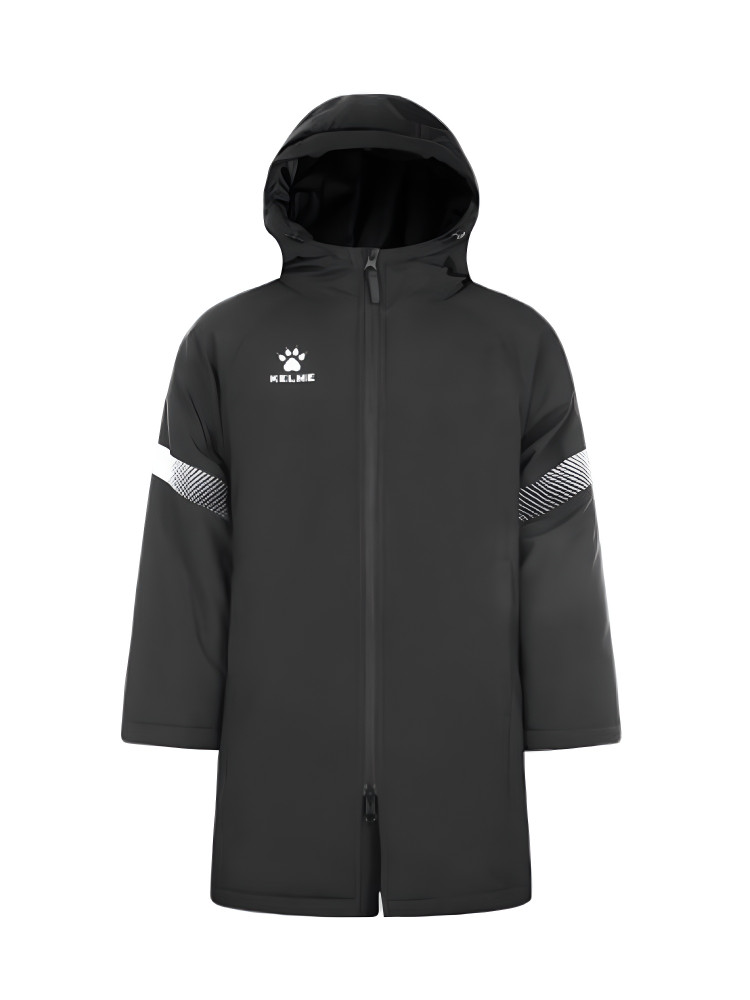 Детская куртка KELME Children's Hooded Long Cotton Jacket Black