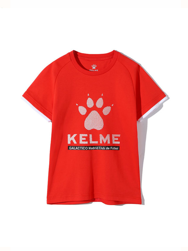 Детская футболка KELME Boys Short Sleeve T-Shirt Red