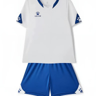 Детская футбольная форма KELME Short Sleeve Football Uniform (White/Blue) - Детская футбольная форма KELME Short Sleeve Football Uniform (White/Blue)