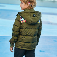 Детский пуховик KELME Boy's Down Jacket Dark Green - Детский пуховик KELME Boy's Down Jacket Dark Green