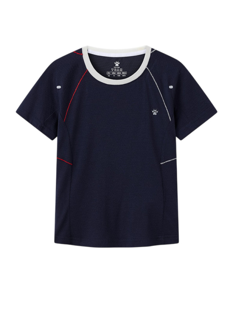 Детская футболка KELME Crew Neck Short-sleeved T-shirt Dark Blue