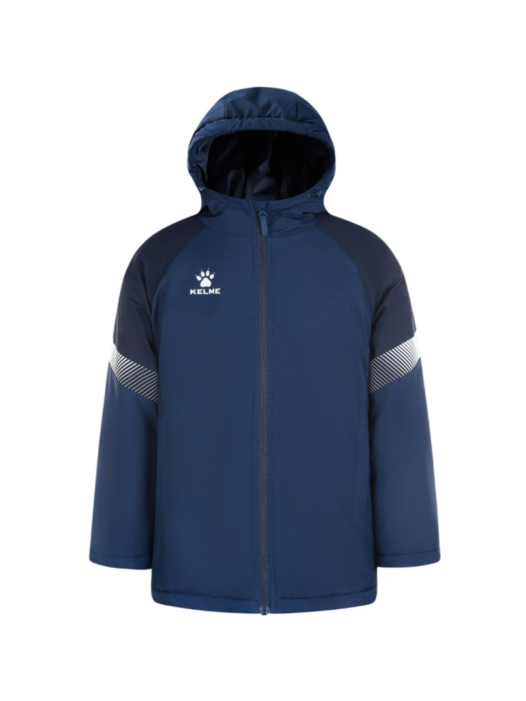 Детская куртка KELME Children's Hooded Short Padded Jacket Dark Blue