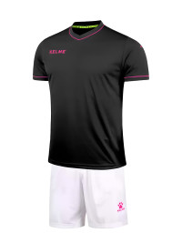 Детская футбольная форма KELME Short Sleeve Football Kid (Black/White)