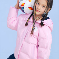 Детский пуховик KELME Short Down Jacket Pink - Детский пуховик KELME Short Down Jacket Pink