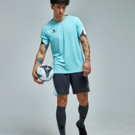 Футбольная форма KELME Short-Sleeved Football Suit (Light Blue/Dark Blue) - Футбольная форма KELME Short-Sleeved Football Suit (Light Blue/Dark Blue)
