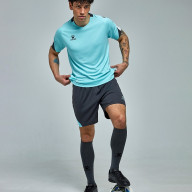 Футбольная форма KELME Short-Sleeved Football Suit (Light Blue/Dark Blue) - Футбольная форма KELME Short-Sleeved Football Suit (Light Blue/Dark Blue)