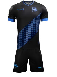 Футбольная форма KELME Alaves Away Game Suit T-Shirt Domestic Size Black