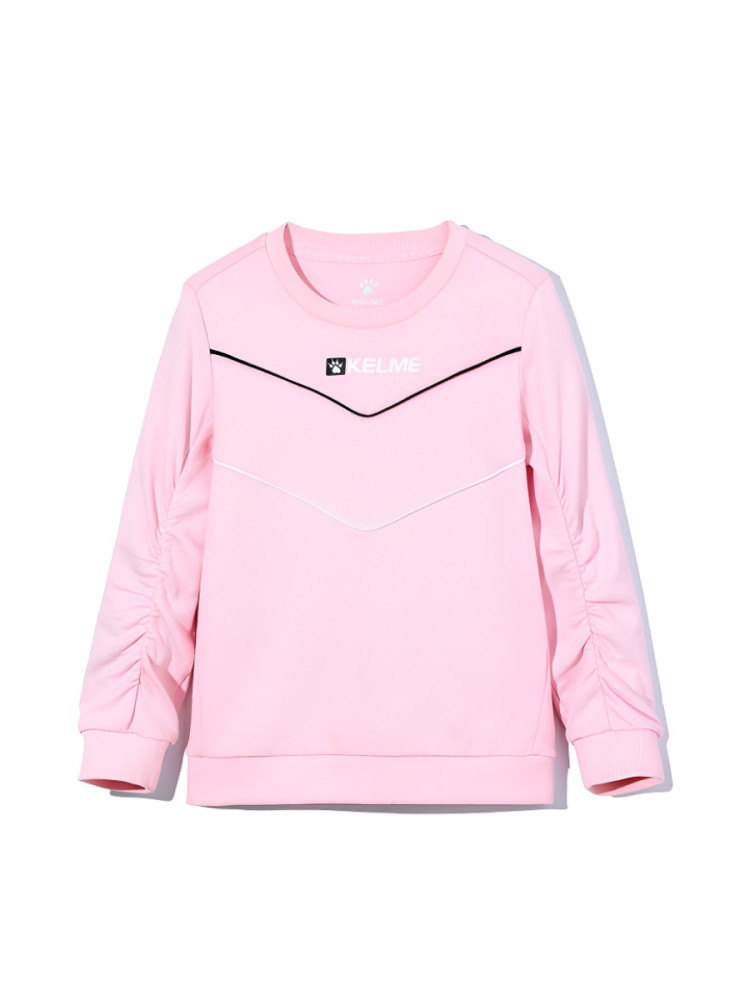 Детский свитшот KELME Girl's Round Neck Sweater Pink