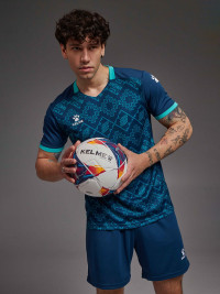 Футбольная форма KELME Short-Sleeved Football Suit Dark Blue
