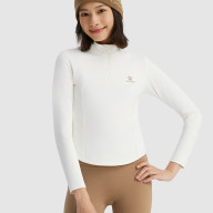 Лонгслив KELME Half-Open Long-Sleeved T-shirt White - Лонгслив KELME Half-Open Long-Sleeved T-shirt White