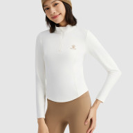 Лонгслив KELME Half-Open Long-Sleeved T-shirt White - Лонгслив KELME Half-Open Long-Sleeved T-shirt White