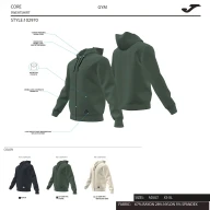 CHAQUETA CON CAPUCHA INDOOR GYM   - CHAQUETA CON CAPUCHA INDOOR GYM  