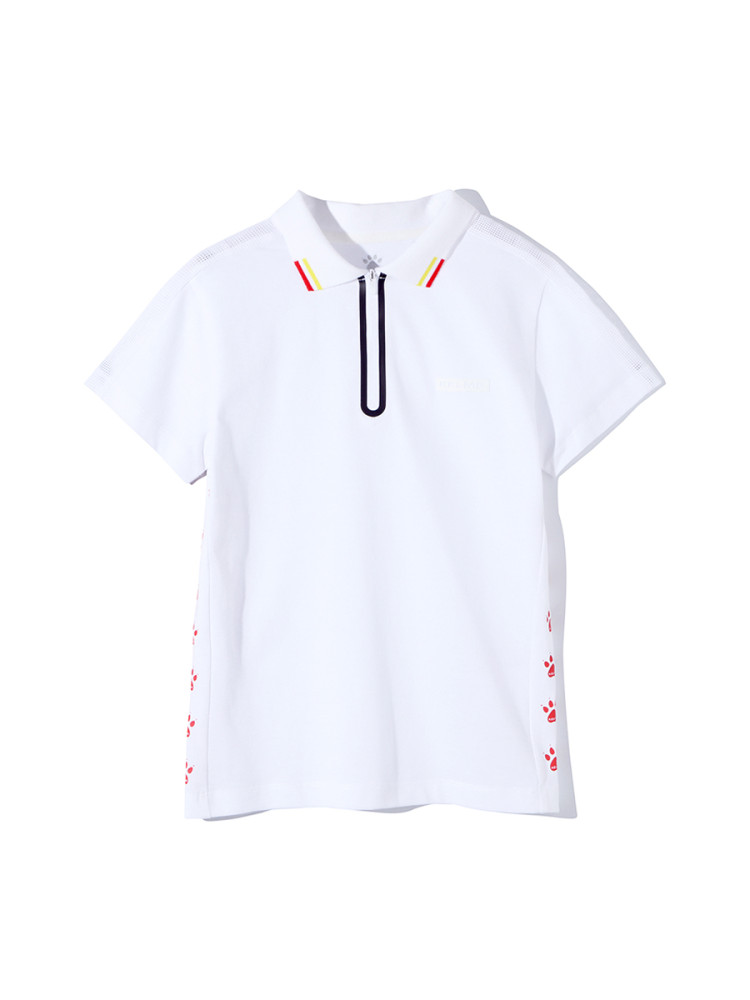 Детская футболка-поло KELME Boys Short Sleeve T-Shirt White
