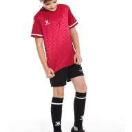 Детская футбольная форма KELME Short Sleeve Football Uniform (Red/Black) - Детская футбольная форма KELME Short Sleeve Football Uniform (Red/Black)