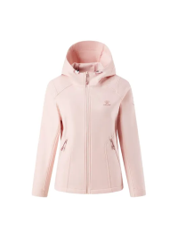 Женская ветровка KELME Hooded Woven Jacket Grey Pink
