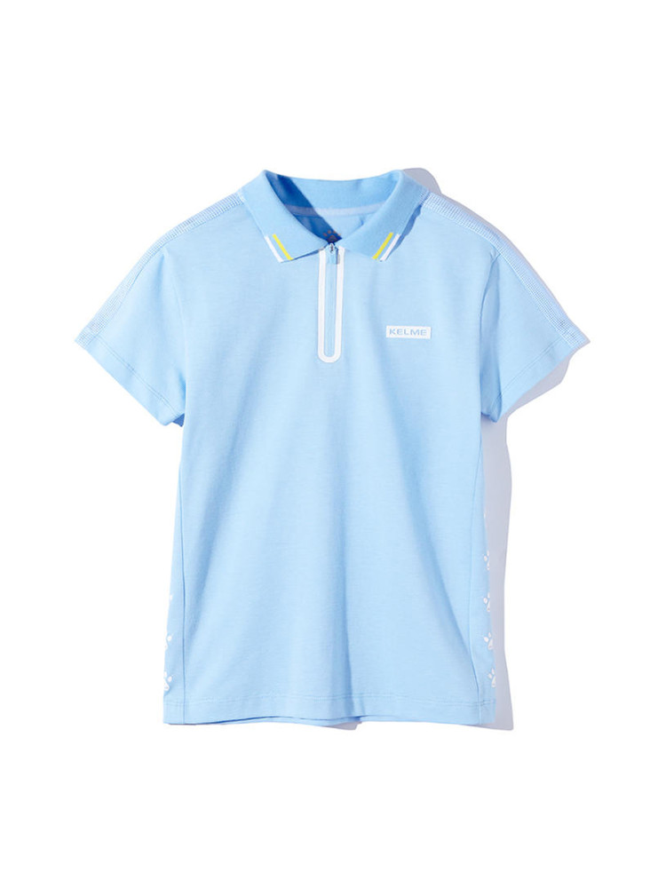 Детская футболка-поло KELME Boys Short Sleeve T-Shirt Light Blue