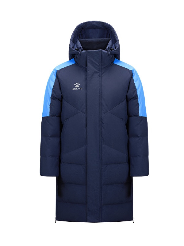 Детский пуховик KELME Hildren's Long Down Jacket Dark Blue