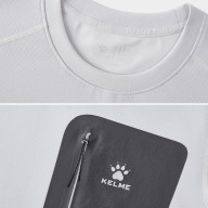 Лонгсливы KELME Crew Neck Long-sleeved T-shirt Light Grey - Лонгсливы KELME Crew Neck Long-sleeved T-shirt Light Grey