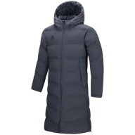 Пуховик KELME Hooded Long Cotton Coat Dark Grey - Пуховик KELME Hooded Long Cotton Coat Dark Grey