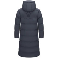 Пуховик KELME Hooded Long Cotton Coat Dark Grey - Пуховик KELME Hooded Long Cotton Coat Dark Grey
