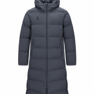 Пуховик KELME Hooded Long Cotton Coat Dark Grey - Пуховик KELME Hooded Long Cotton Coat Dark Grey