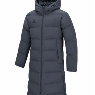 Пуховик KELME Hooded Long Cotton Coat Dark Grey - Пуховик KELME Hooded Long Cotton Coat Dark Grey
