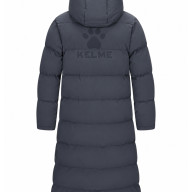 Пуховик KELME Hooded Long Cotton Coat Dark Grey - Пуховик KELME Hooded Long Cotton Coat Dark Grey