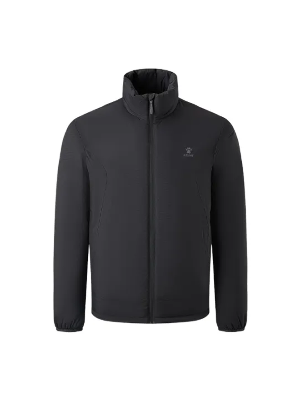 Пуховик KELME Regular Stand-Up Collar Cotton Coat Black
