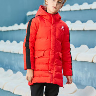 Детский пуховик KELME Boy's Mid-Length Down Jacket Red - Детский пуховик KELME Boy's Mid-Length Down Jacket Red