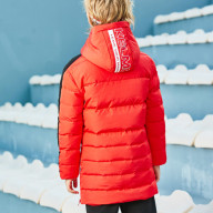 Детский пуховик KELME Boy's Mid-Length Down Jacket Red - Детский пуховик KELME Boy's Mid-Length Down Jacket Red