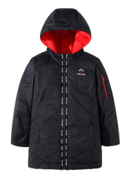 Детский пуховик KELME Boy's Mid-Length Down Jacket Black