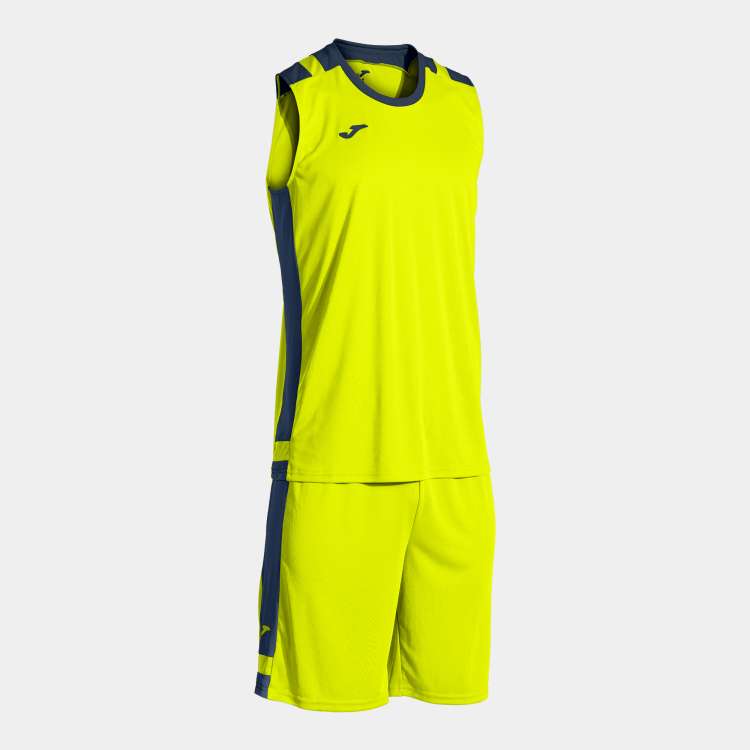 Баскетбольная форма JOMA LIDER BASKET AMARILLO FLÚOR DARK NAVY