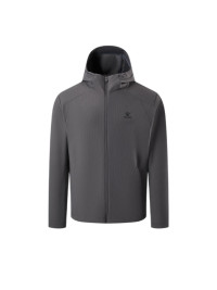 Демисезонная куртка KELME Hooded Fleece-lined Knit Cardigan Dark Grey