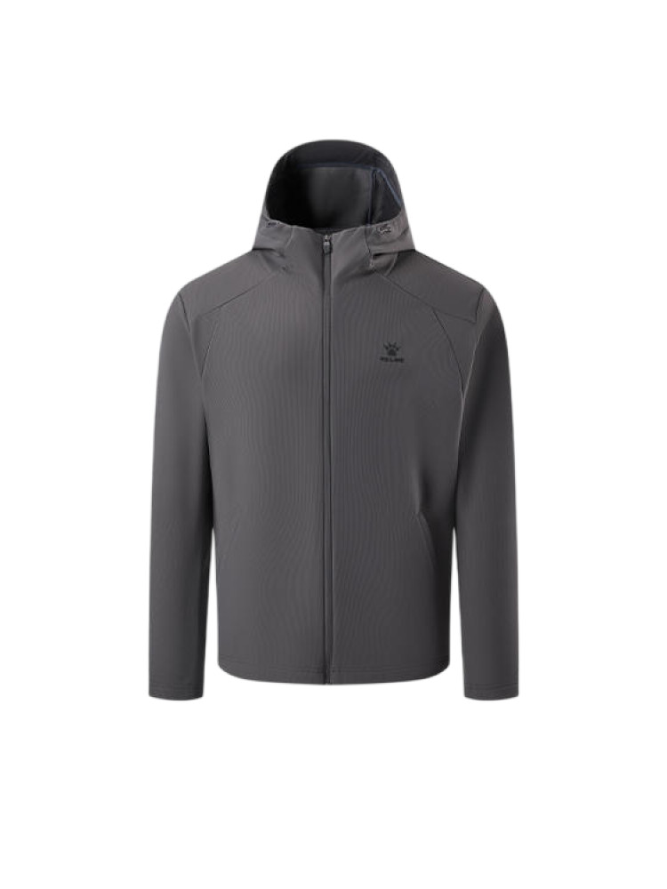 Демисезонная куртка KELME Hooded Fleece-lined Knit Cardigan Dark Grey