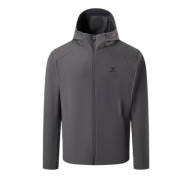 Демисезонная куртка KELME Hooded Fleece-lined Knit Cardigan Dark Grey - Демисезонная куртка KELME Hooded Fleece-lined Knit Cardigan Dark Grey
