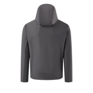 Демисезонная куртка KELME Hooded Fleece-lined Knit Cardigan Dark Grey - Демисезонная куртка KELME Hooded Fleece-lined Knit Cardigan Dark Grey