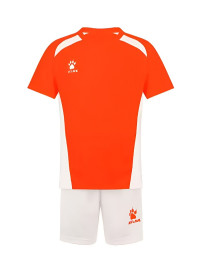 Детская футбольная форма KELME Short Sleeve Football Kid Set (Orange/White)