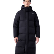 Пуховик KELME Long Down Jacket (Hooded) Black - Пуховик KELME Long Down Jacket (Hooded) Black
