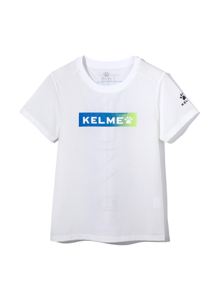 Детская футболка KELME Running Short Sleeve T-Shirt Kid White