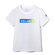 Детская футболка KELME Running Short Sleeve T-Shirt Kid White - Детская футболка KELME Running Short Sleeve T-Shirt Kid White