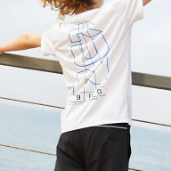 Детская футболка KELME Running Short Sleeve T-Shirt Kid White - Детская футболка KELME Running Short Sleeve T-Shirt Kid White