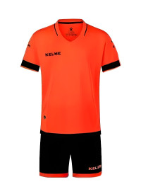 Детская футбольная форма KELME Short Sleeve Football Uniform (Orange/Black)