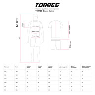 Форма футб. игровая TORRES Classic Junior, FJ-1011-042-140, рост 140 см, полиэстер, красно-черный - Форма футб. игровая TORRES Classic Junior, FJ-1011-042-140, рост 140 см, полиэстер, красно-черный